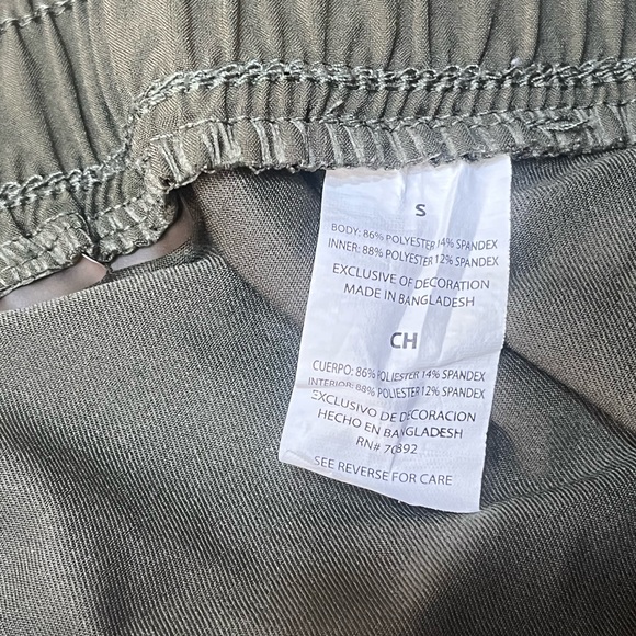 Olive Green Women's Athletic Shorts - Picture 5 of 5